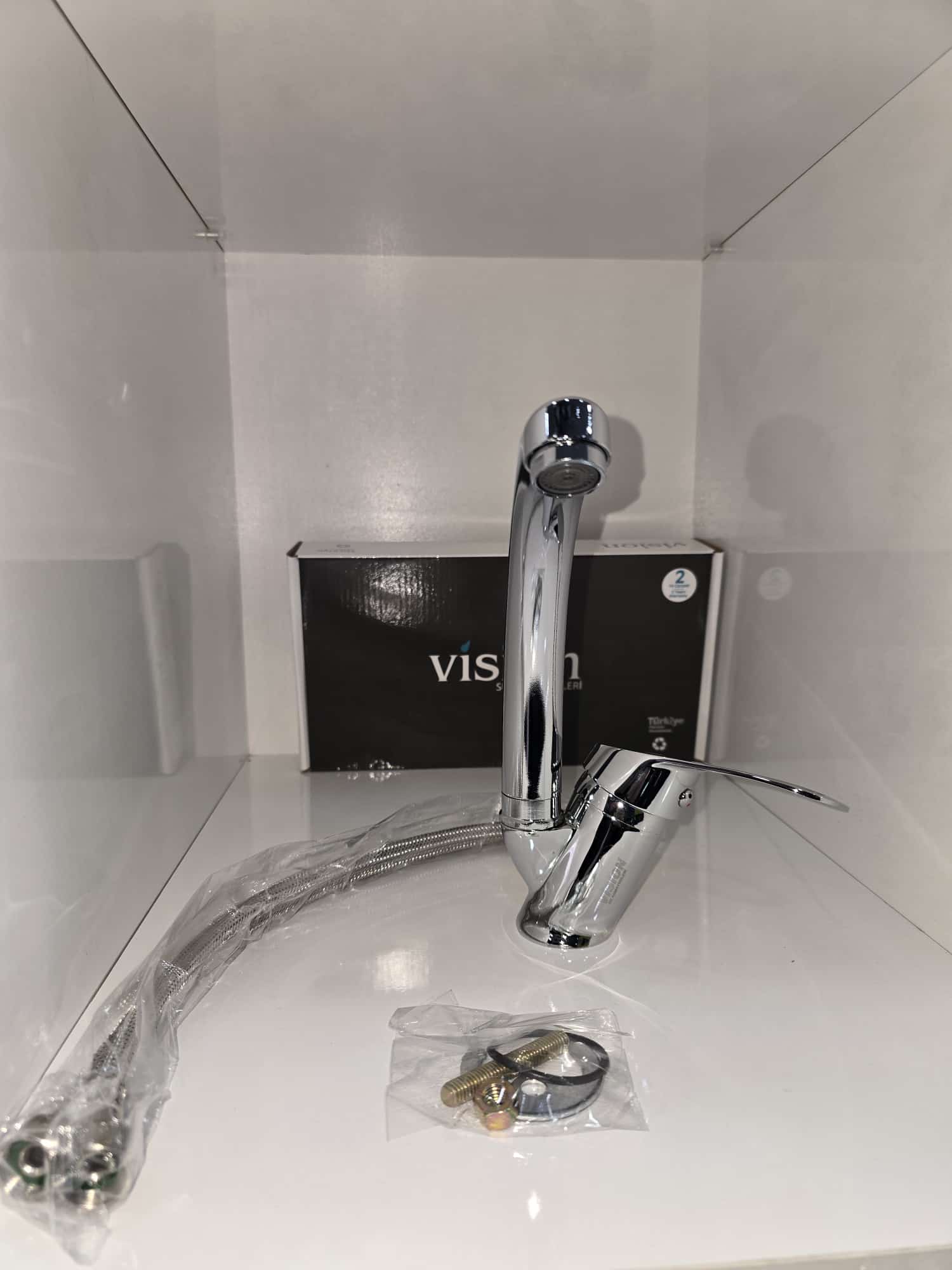 VİSİON 40 LIK MİX KUĞU LAVABO BATARYA (PİRİNÇ)